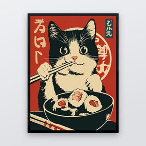Japanese Sushi Cat