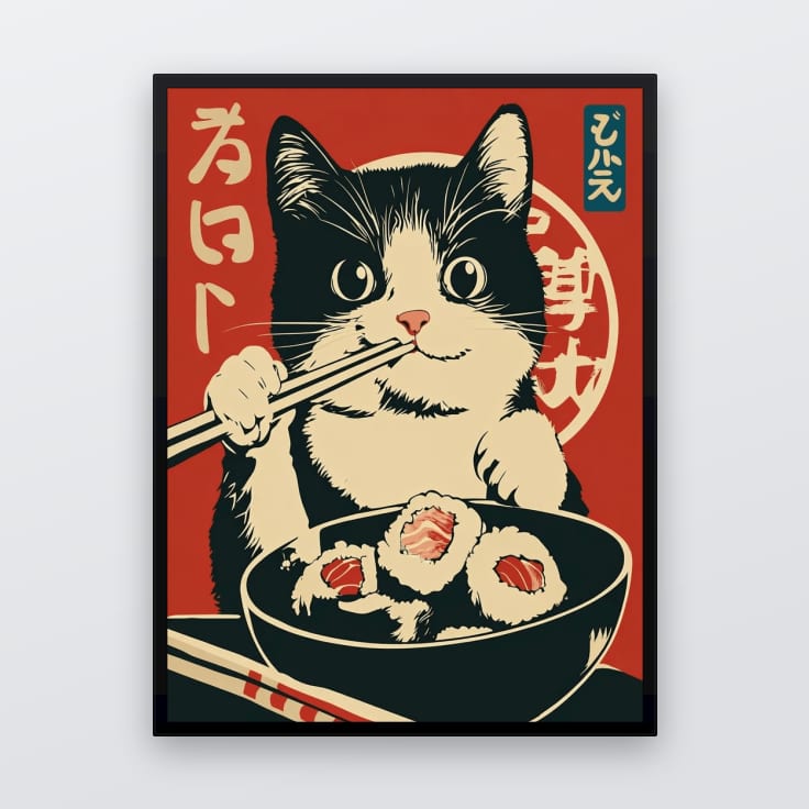 Japanese Sushi Cat