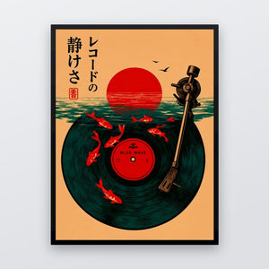 Blue Wave Vinyl Record